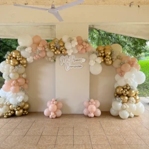 decoracion de eventos tres mamparas